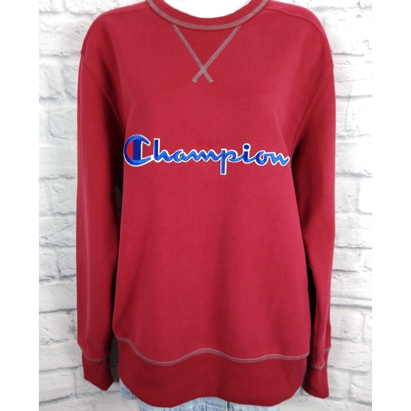 Champion Tops - Vintage Champion Spellout Logo Sweatshirt M
